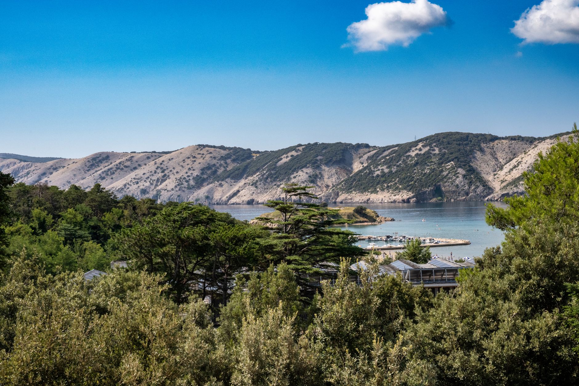 Littoral de l'île de Rab, golfe du Kvarner